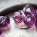 PURPLE POPS .. New Fire Polished Czech Glass Beads (2097)