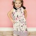 Girls Pillowcase Dress in Springtime in Paris