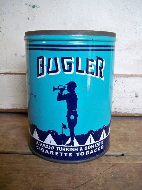 Vintage BUGLER Tobacco Tin