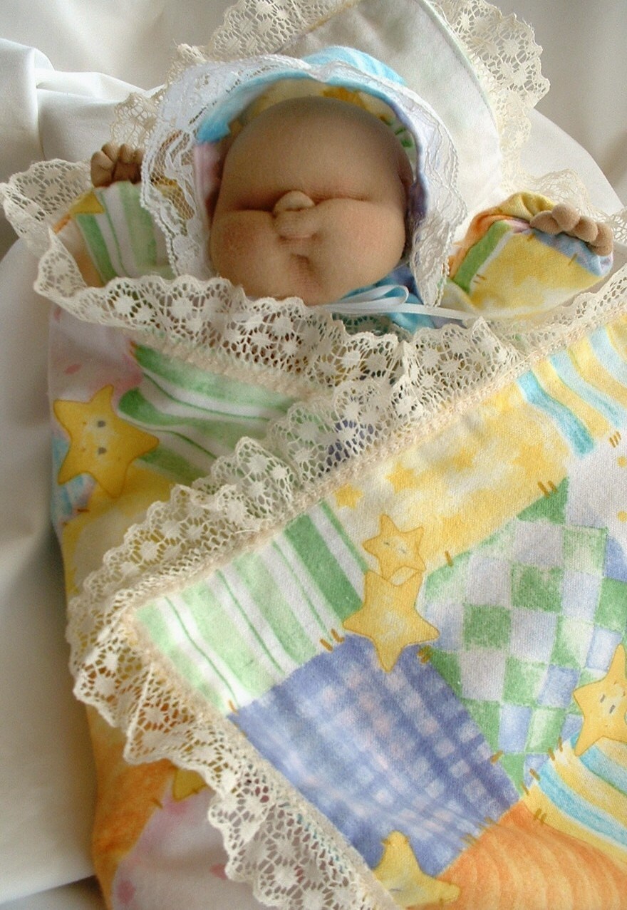 Soft Sculpture Baby Doll Hand Puppet