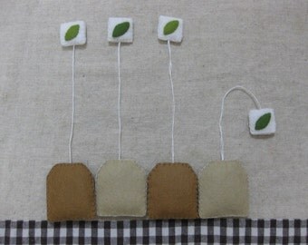 Felt tea bags