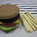Felt hamburger and french fries
