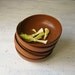 6 Vintage Agatized Bowls - Ellinger Wood Composite