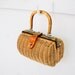 Vintage Rattan and Lucite Handbag - Cute Summer Accessory