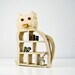 Folk Art Wood Cat Shelf - Outsider Art - Naive Art - Creamy White Paint