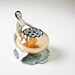 Mermaid Flower Frog -Rare Vintage Lusterware