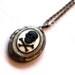 Black Skull Antique Silver Gothic Cameo Mini Locket Victorian Gothic Mourning Macabre Pirate Horror Corporate Goth Dark