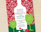 Sweet Wishes Christmas Holiday Sip & See Baby Shower Invitations - PRINTED - Digital File Also Available Il_170x135