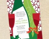 Sweet Wishes Holiday Wine Tasting Cocktail Party Invitations - PRINTED - Digital File Also Available Il_170x135