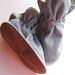 Custom MAMA Boots - Grey Denim, your CHOICE of fleece color