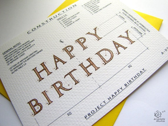 Project Happy Birthday Architecture by ArchitetteStudios on Etsy