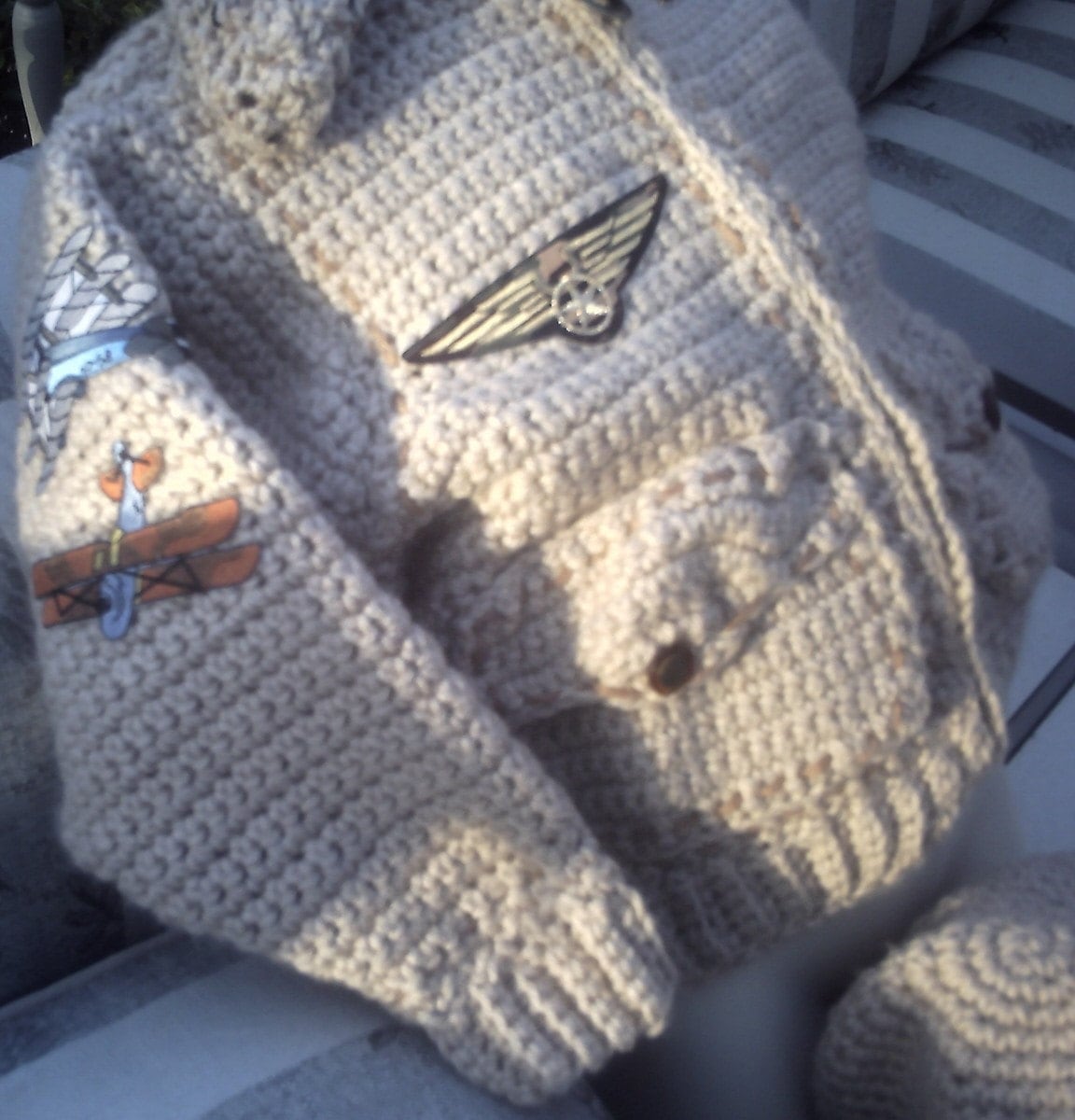 Bomber Baby Aviator Flight Jacket with matching helmet hat