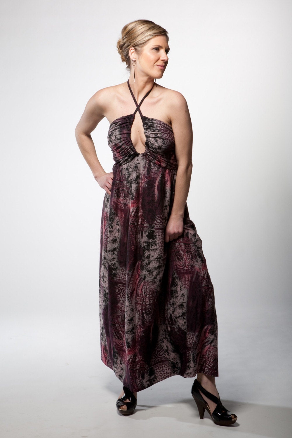 Full Figured Maxi dress/ Maternity by pavlinadadakova on Etsy