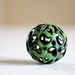 Springtime Paisley Torch Fired Enamel Bead