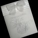 100 Shimmering White Wedding Invitations, Customized Monogram, Fully Addressed and Assembled,