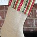 Christmas stocking from Burlap