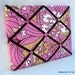 SALE 11x14 French Memory Board or Bow Holder-Pink Wildflowers Amy Butler