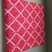 Red Daisy Flower 16x20 Memory Board Bow Holder Bow Board Ribbon Board