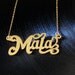 SALE Mala Oh you bad girl.... 18k gold vermeil