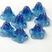 8 Glass Beads Bell Morning Glory 12mm (1017gla12b2)