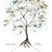 Odd Fellow, Tree, Original 8x10 watercolor and ink