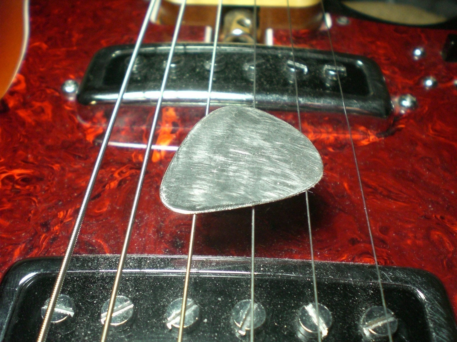 Sterling Silver Guitar Pick Standard Size Perfect for a