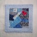 Scrappy Blue Coaster/Mini Quilt
