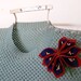 Red White and Blue Rosette Bow Brooch
