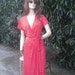 Vintage 1970s Red and White Polka Dot Wrap Dress // Valentines Day