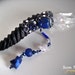 SOLD Magic Crystal Wand Clear Quartz Lapis Lazuli Azurite Pagan Altar Wiccan Springbok Horn HORUS HAWKFLIGHT by Spinning Castle
