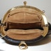 Amazing Vintage 60's Valentino Paris handbag purse clutch brown leather no straps