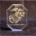 Military Glass Paper Weight.