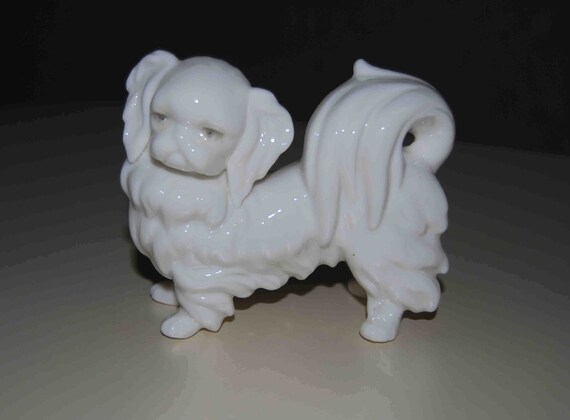 porcelain pekingese figurines