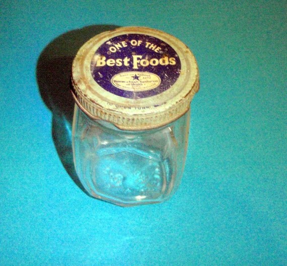 Vintage Small Best Foods Mayonnaise Jar