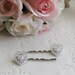 White Heart Hair Pins, Wedding Hair, Brides Hair, Decorative Bobby Pins