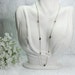 Vintage 1970 Silver and Onyx Necklace