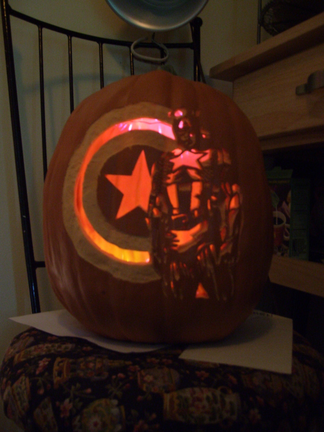 captain-america-carved-craft-foam-pumpkin