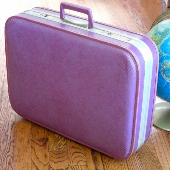 purple suitcase wilko