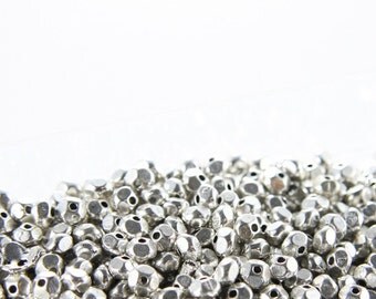 100pcs Oxidized Silver Tone Base Metal Spacers-5x3mm (1221X-D-142A)
