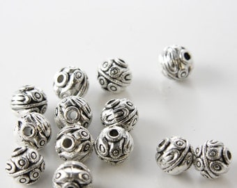 6 Pieces Oxidized Silver Tone Base Metal Spacers-12x11mm (2562X-D-79A)