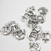 16pcs Oxidized Silver Tone Base Metal Charms-Anchor 18x15mm (92X-E-196A)
