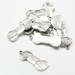 12pcs Oxidized Silver Tone Base Metal Charms-Yarn 31x12mm (10474Y-E-59A)