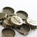 10pcs Antique Brass Tone Base Metal Charms-Coca cola bottle cap 22x24mm (10351Y-G-30B)