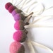 7 Felted acorns