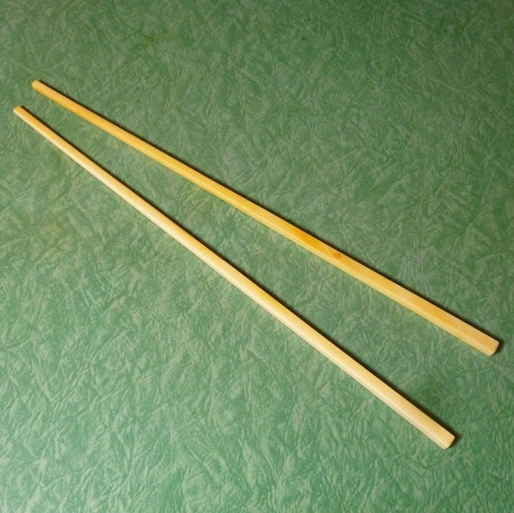 Vintage Pair of Real Ivory Chopsticks Chinese by poicatzilla