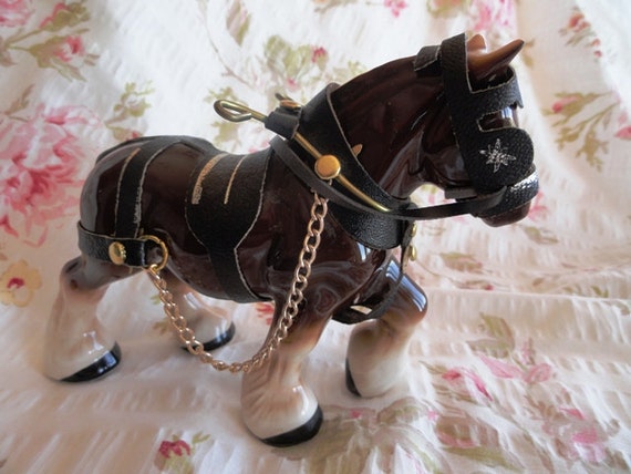 porcelain clydesdale horse