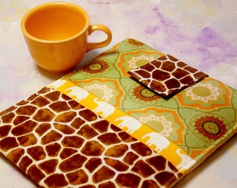 Nook Sleeve, Kindle Sleeve, Kindle Case, Kindle Cover, Nook Cover, Nook Case, Sony, Kobo, Ereader Sleeve, Ereader Case in Safari