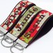 Personalized Embroidered - Monogrammed Custom Wrist Key Chain - Key Fob Wristlet Keychain - You Pick Fabric