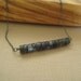 Oxidized Sterling Silver Necklace - Blue Labradorite Beaded Pendant - Simple Modern Minimal Necklace