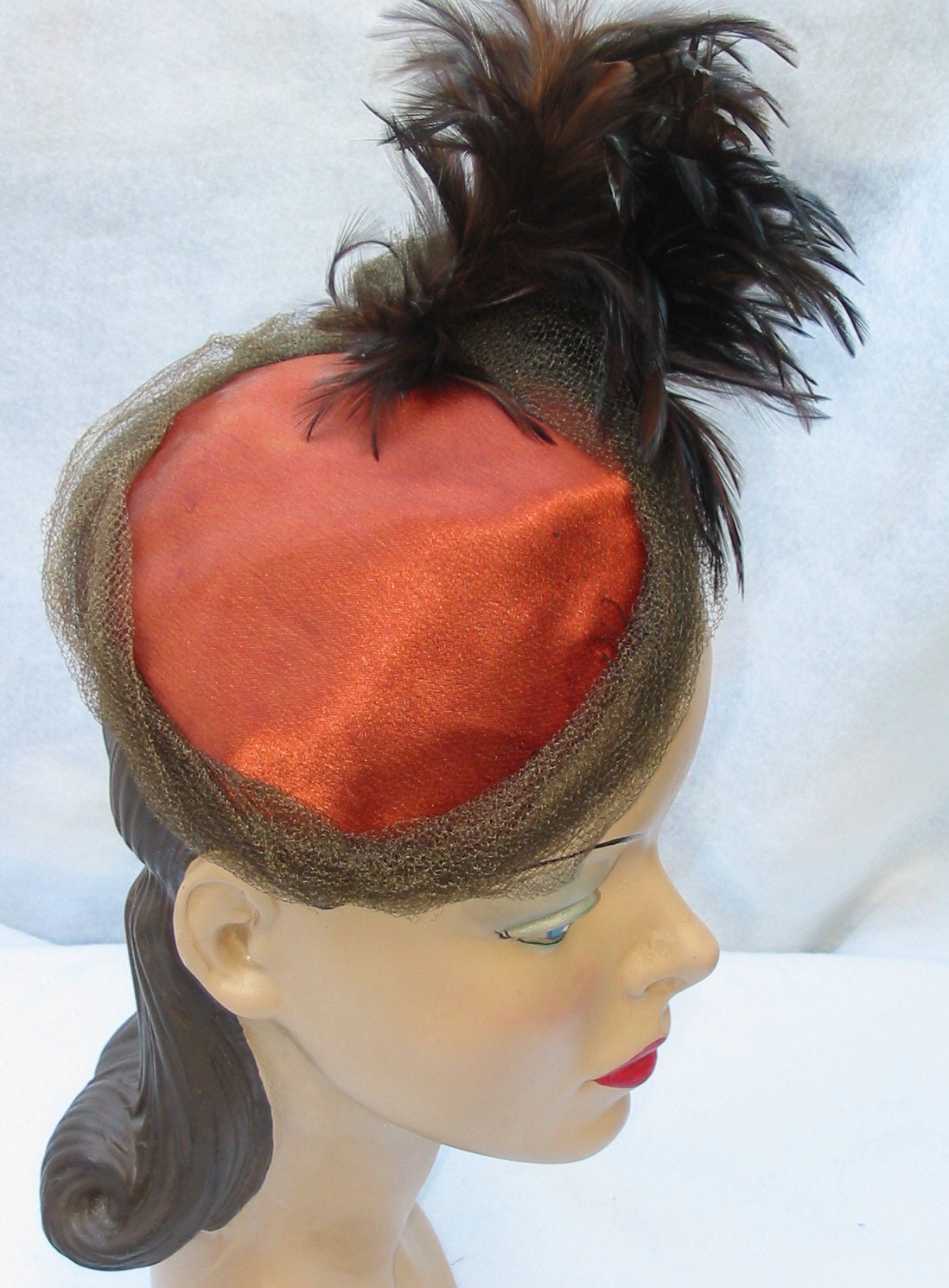 Gone With The Wind Worn Vintage 30's Civil War Style Hat